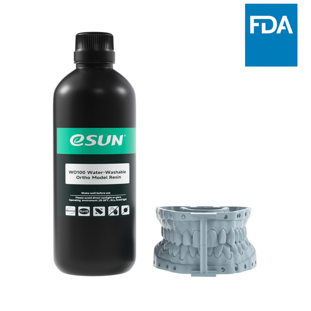 WO100 WaterWashable Ortho Model Resin